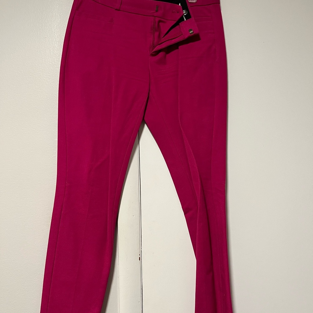 Banana Republic Women’s Sloan Fit Fuchsia Pants (Slim Ankle)